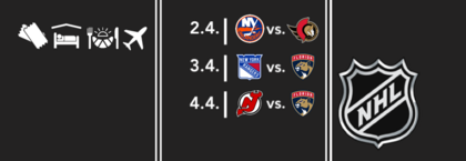 NHL: NY Islanders - Ottawa & NY Rangers - Florida & Devils - Florida